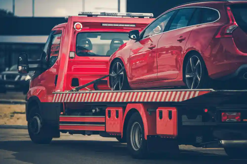 Remorquage d'une voiture en panne - Assistance autoroute